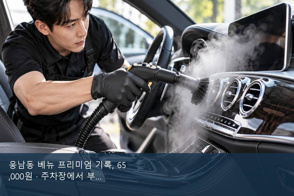 웅남동 베뉴 프리미엄 기록, 65,000원 · 주차장에서 부른 날